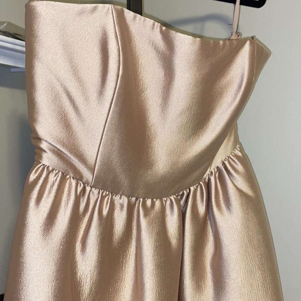 Co Strapless Satin High-Low Cocktail Dress - Picture 14 of 15